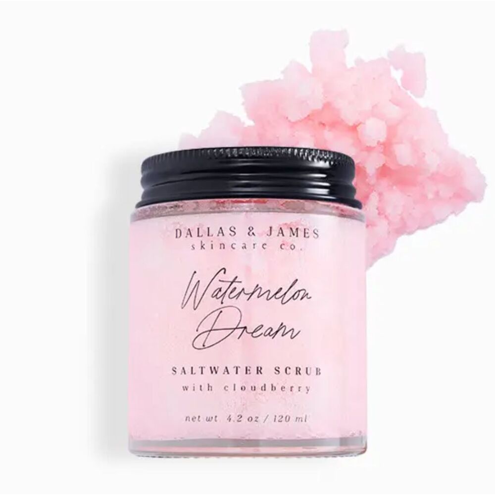 NIB Dallas & James Watermelon Dream Saltwater Cloudberry Facial Scrub